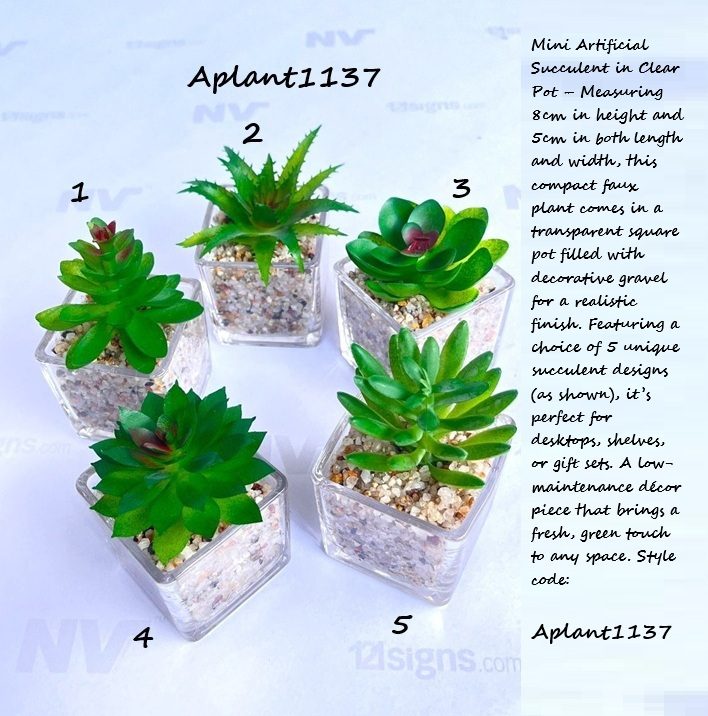 8cm Potted Plant Artificial, Succulent, flowers. home decor, garden, events, Aplant1137