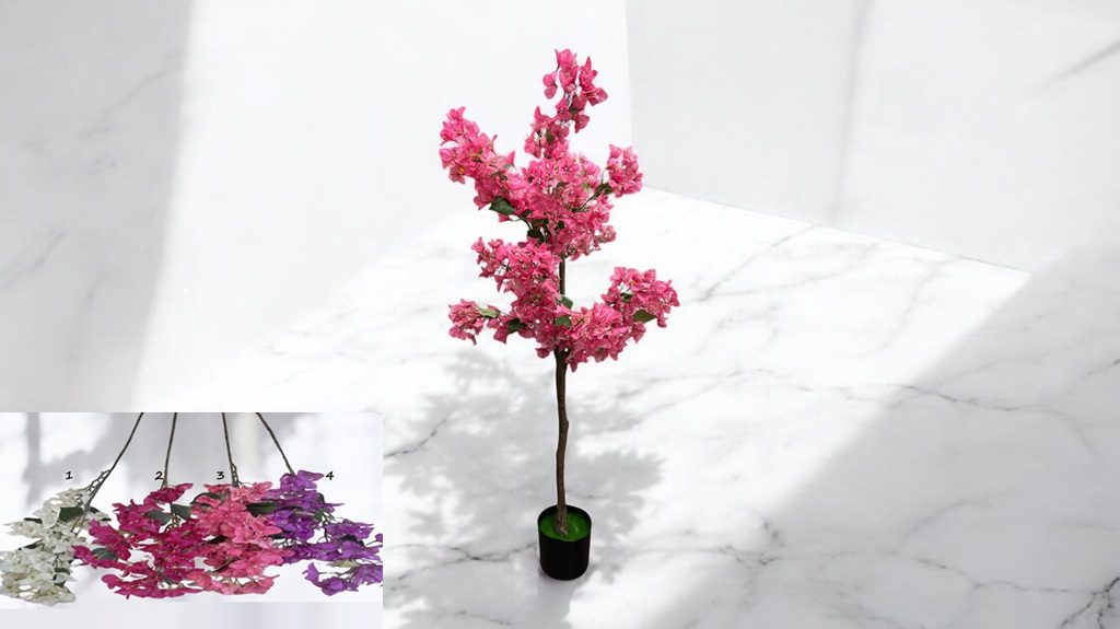 140cm Plant Flower Bouganvillea Artificial with pot, office decoration, home decor, garden, events Aplant1141