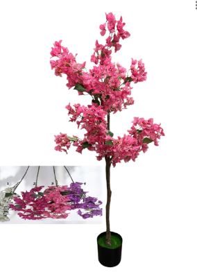 140cm Plant Flower Bouganvillea Artificial with pot, office decoration, home decor, garden, events Aplant1141