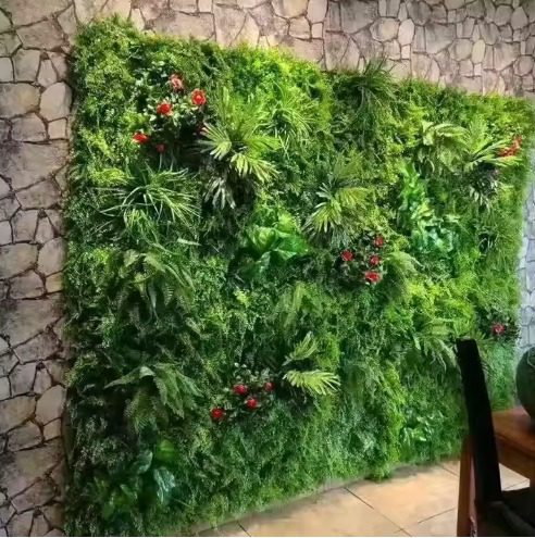 Wall Grass Installation for Residential/ Office Wall Grass Installation- FOR SELF COLLECTION ONLY- Aplant1144-1