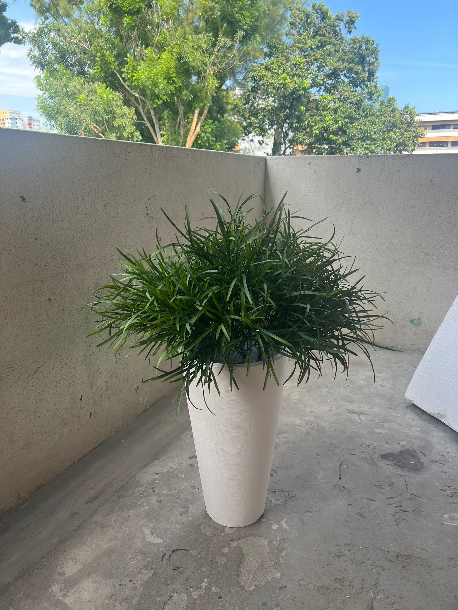 105cm Plant Artificial, shrubs, grass, with pot, office deco, home deco, events Aplant1195-1-White