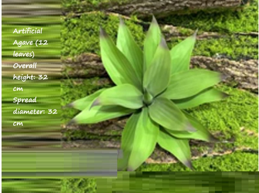 32cm Artificial Plant Agave, Succulent, shrubs, home decor