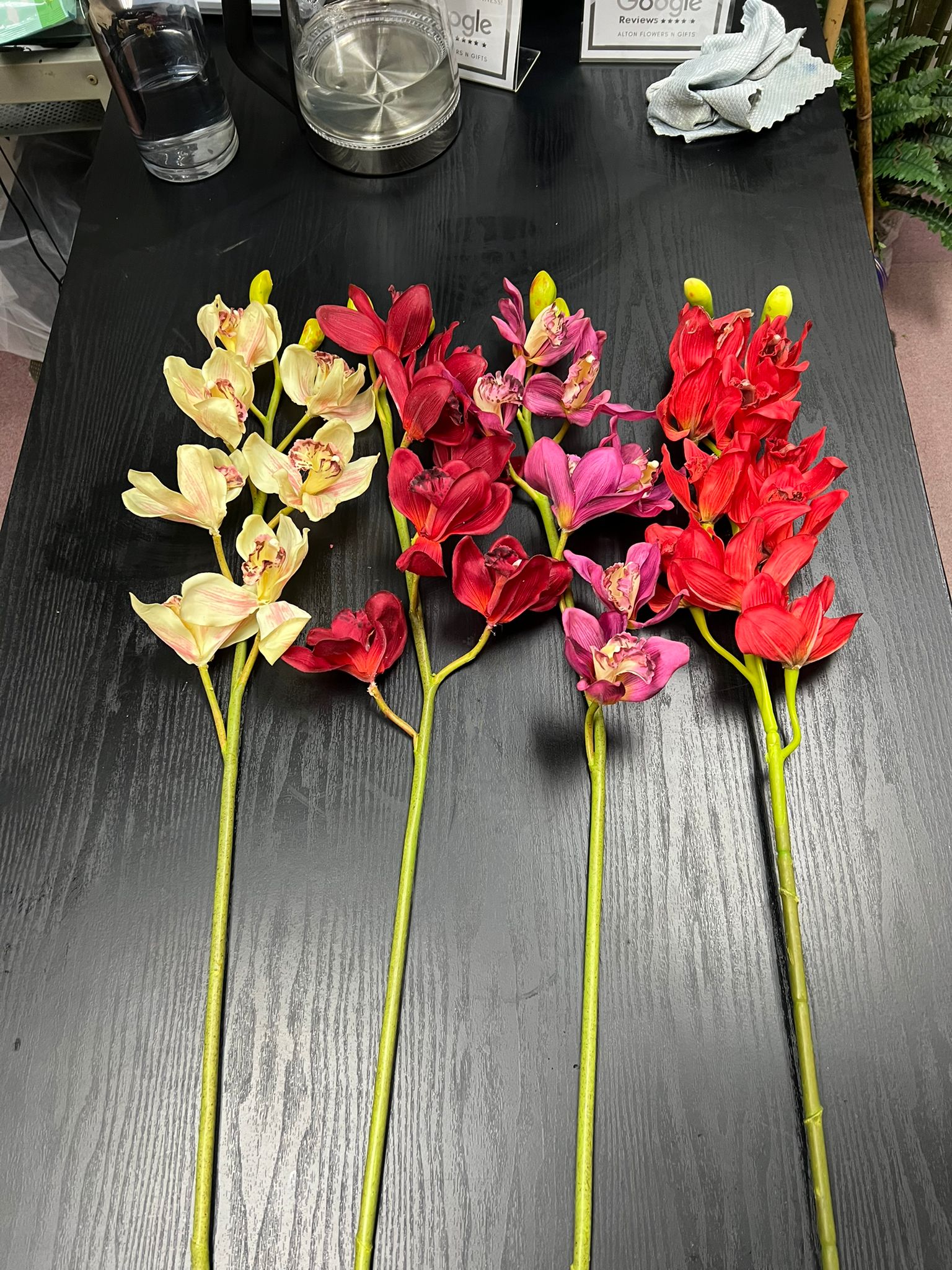 70cm Real Touch Potted Artificial Orchid – Faux Flower Plant for Home & Office Decor Aplant1198