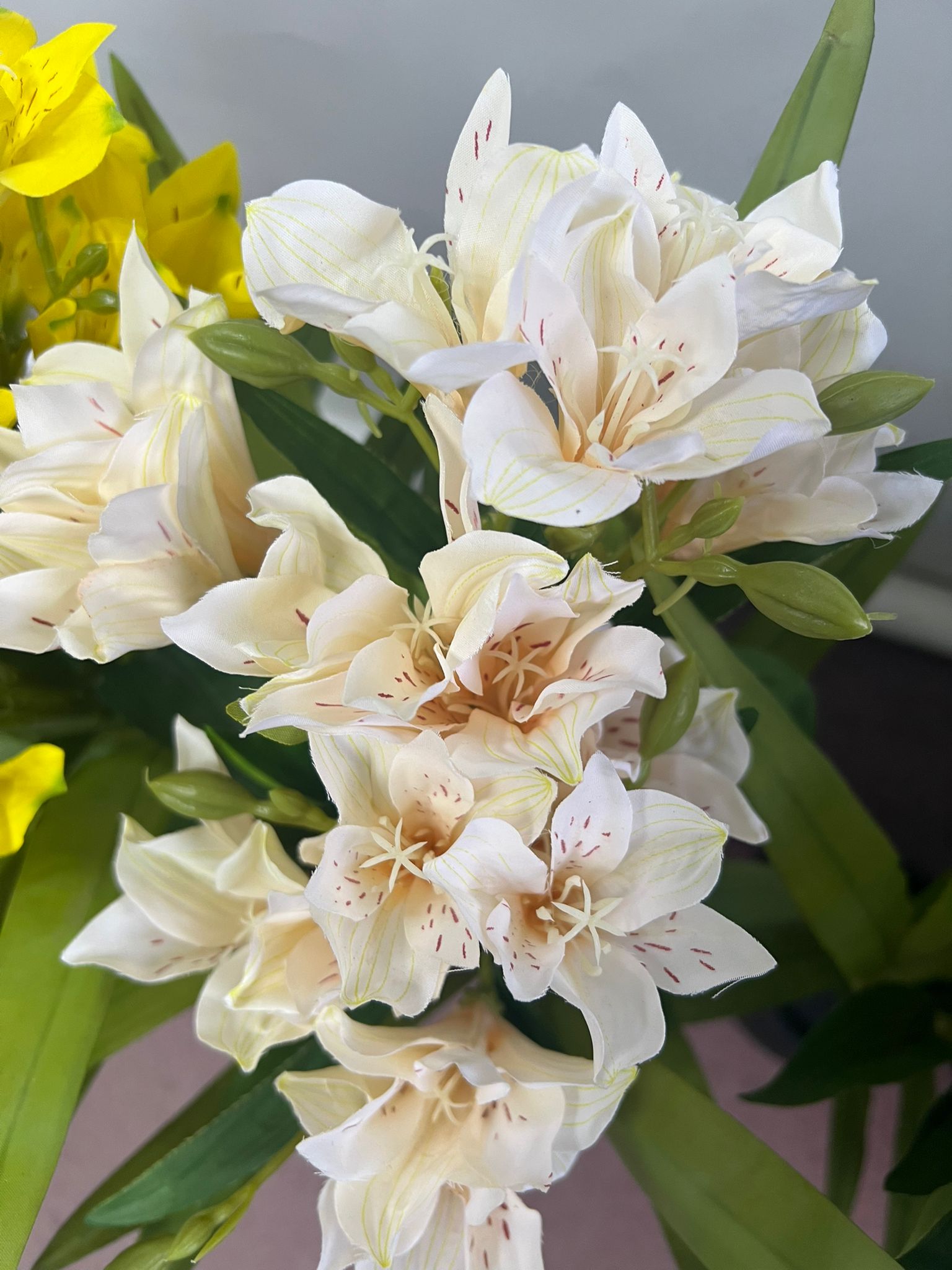 65cm Premium Faux Freesia Plant Arrangement | Office Lobby & Living Room Decor, Plants, events, flower, artificial