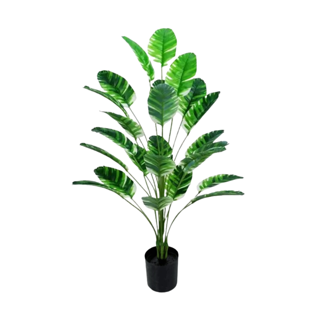 105cm Artificial Traveler’s Banana Plant (Albino Type) – 105cm, 24 Leaves