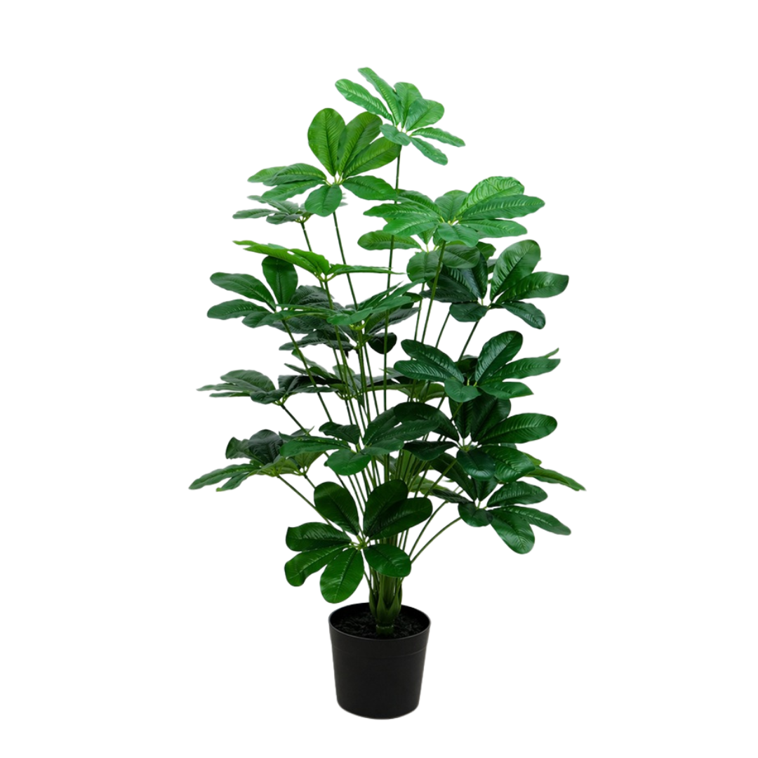 95cm Artificial Plant 24 Leaves Money Tree Plant (Split) in Black Pot