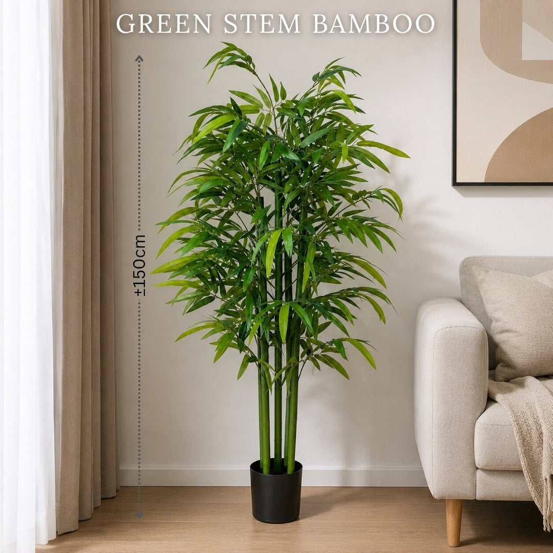 150cm Artificial Bamboo Tree in Black Pot