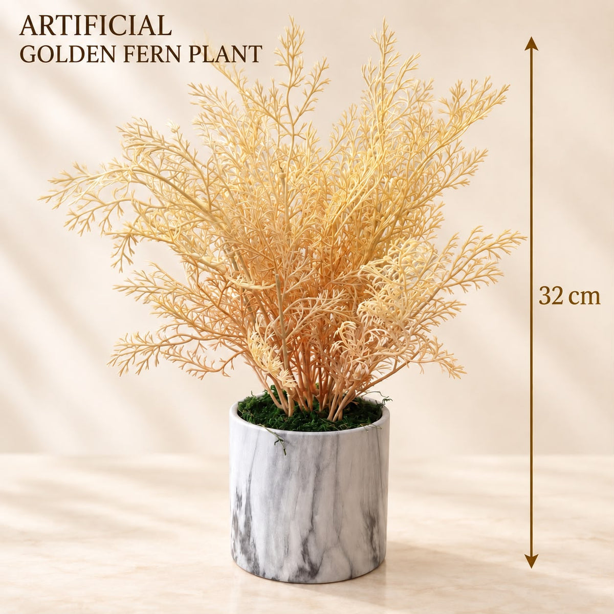32cm Artificial Plant in Ceramic Vase Home and Office Decor