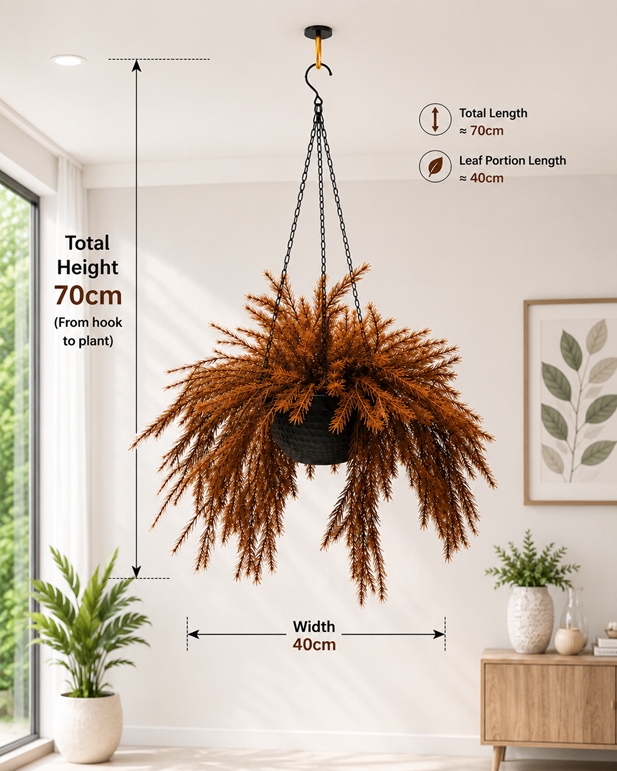 Artificial Hanging Fern Plant 70cm Aplant1331-1