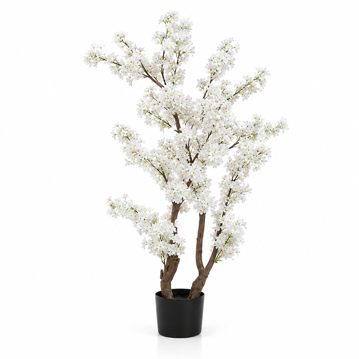 120cm Premium Artificial Bougainvillea Tree | Realistic Pink Blossom Tree | Indoor Office, Hotel & Home Décor | Ready to Display