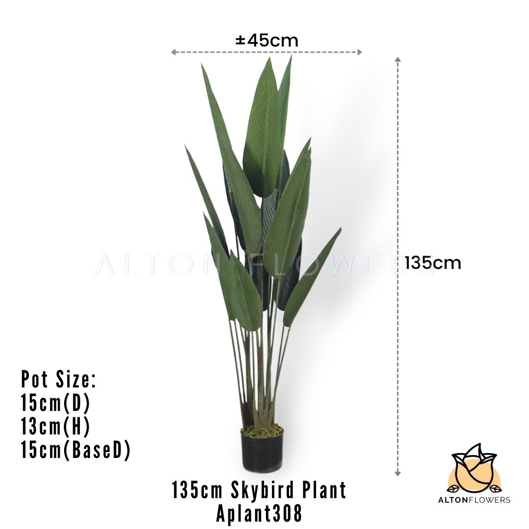135cm Artificial Skybird Plant, High Quality, Home Decor, Garden, Events Aplant308