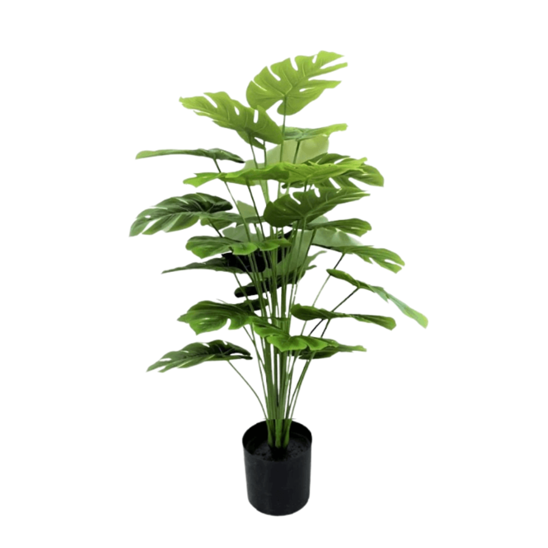 75cm Artificial Plant (24 Leaves) Monstera Swiss Cheese Plant Philodendron Aplant426a-24 leafs