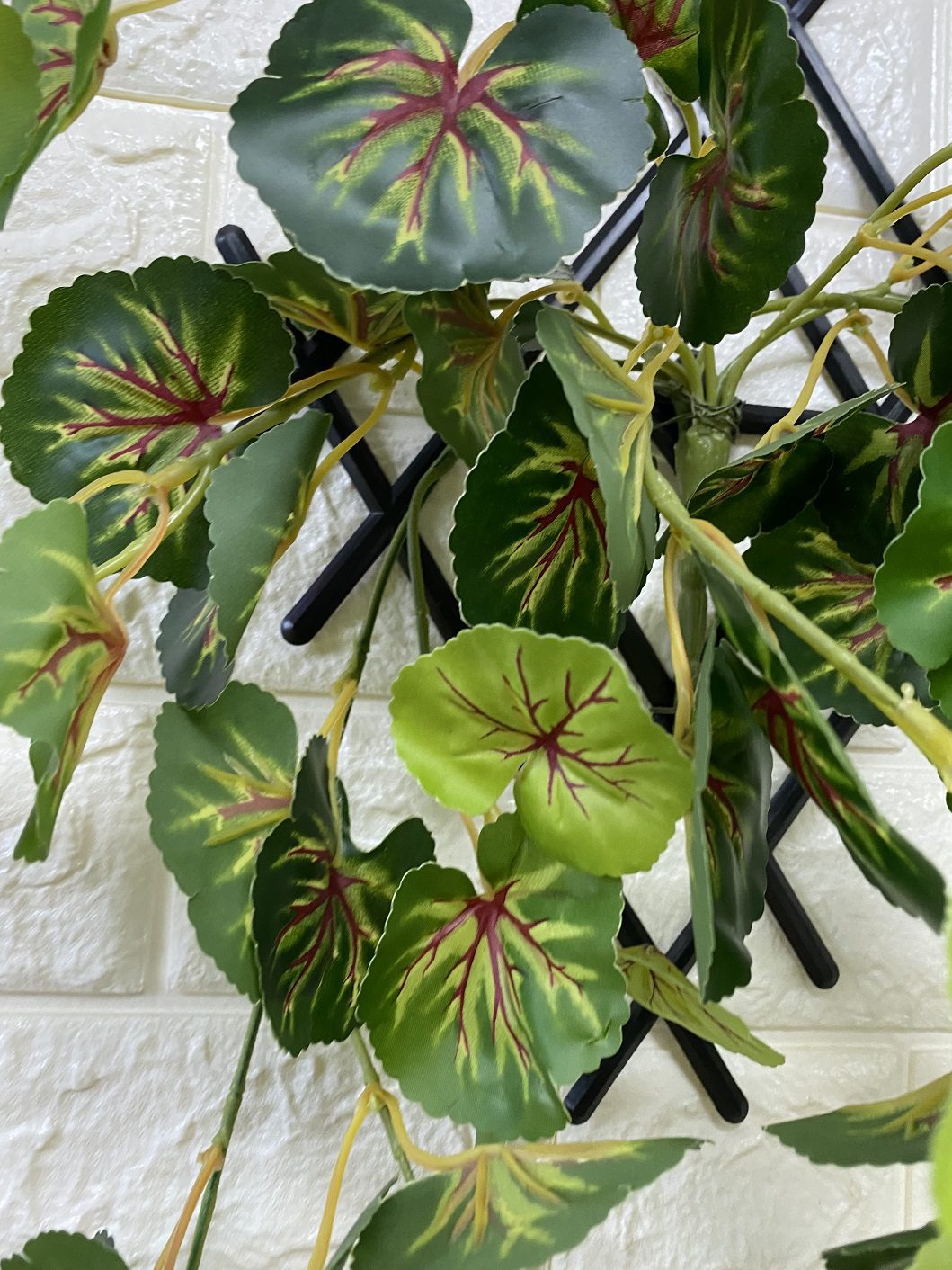 Plant artificial Begonia Bush with wall hanger Aplant539