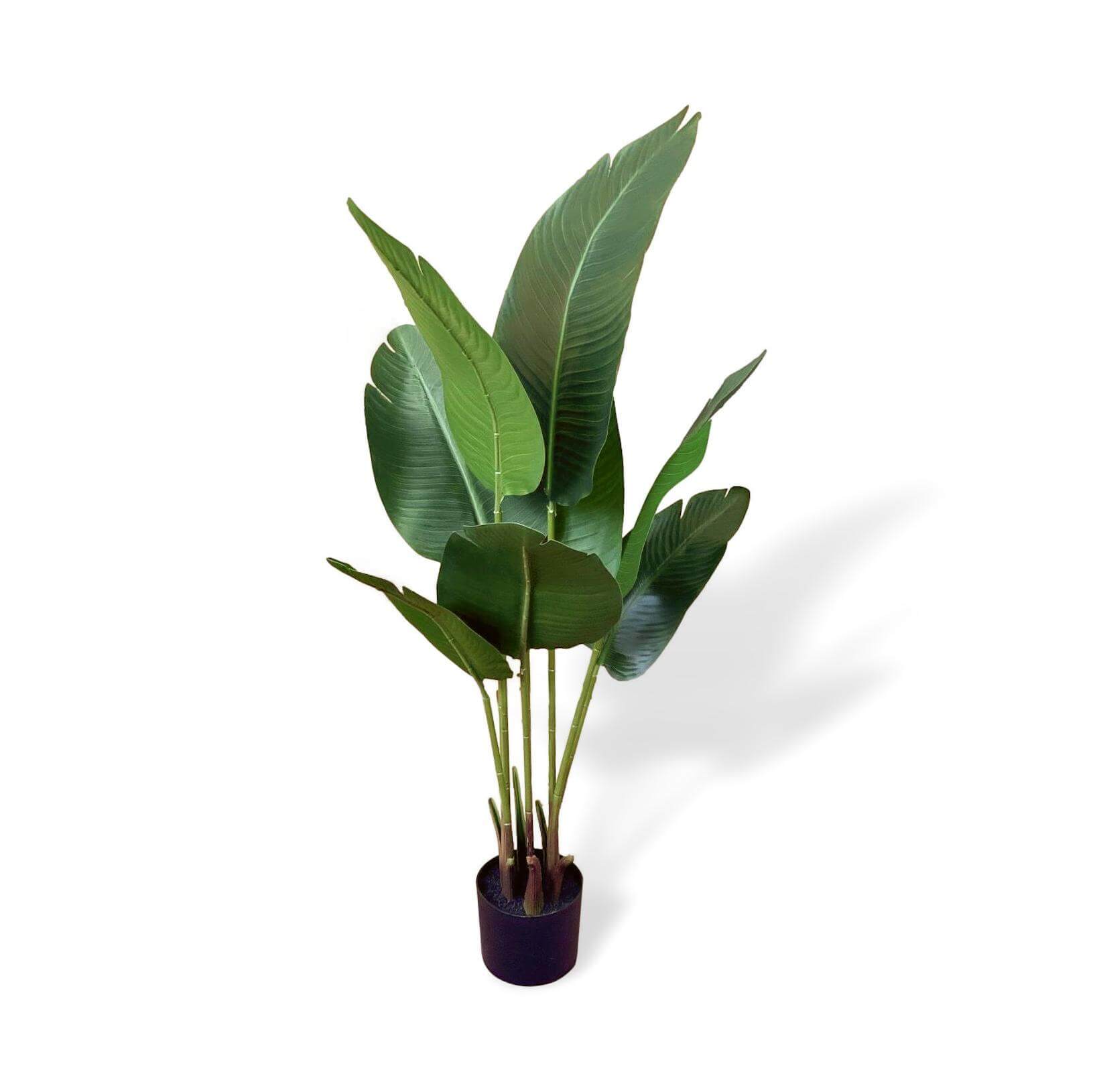 115cm Plant Traveller's Artificial with Black Pot