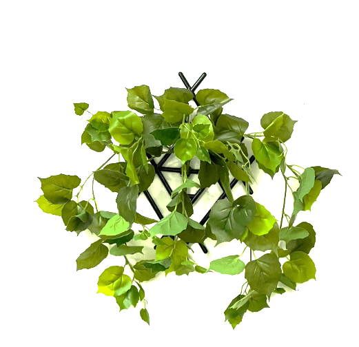 Artificial Plant bush set with a hanger for wall display Aplant546j