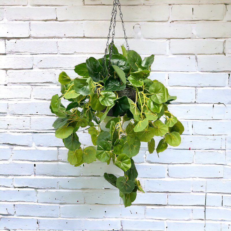 Plant hanging Green Ivy Bush in Plastic container artificial Aplant565