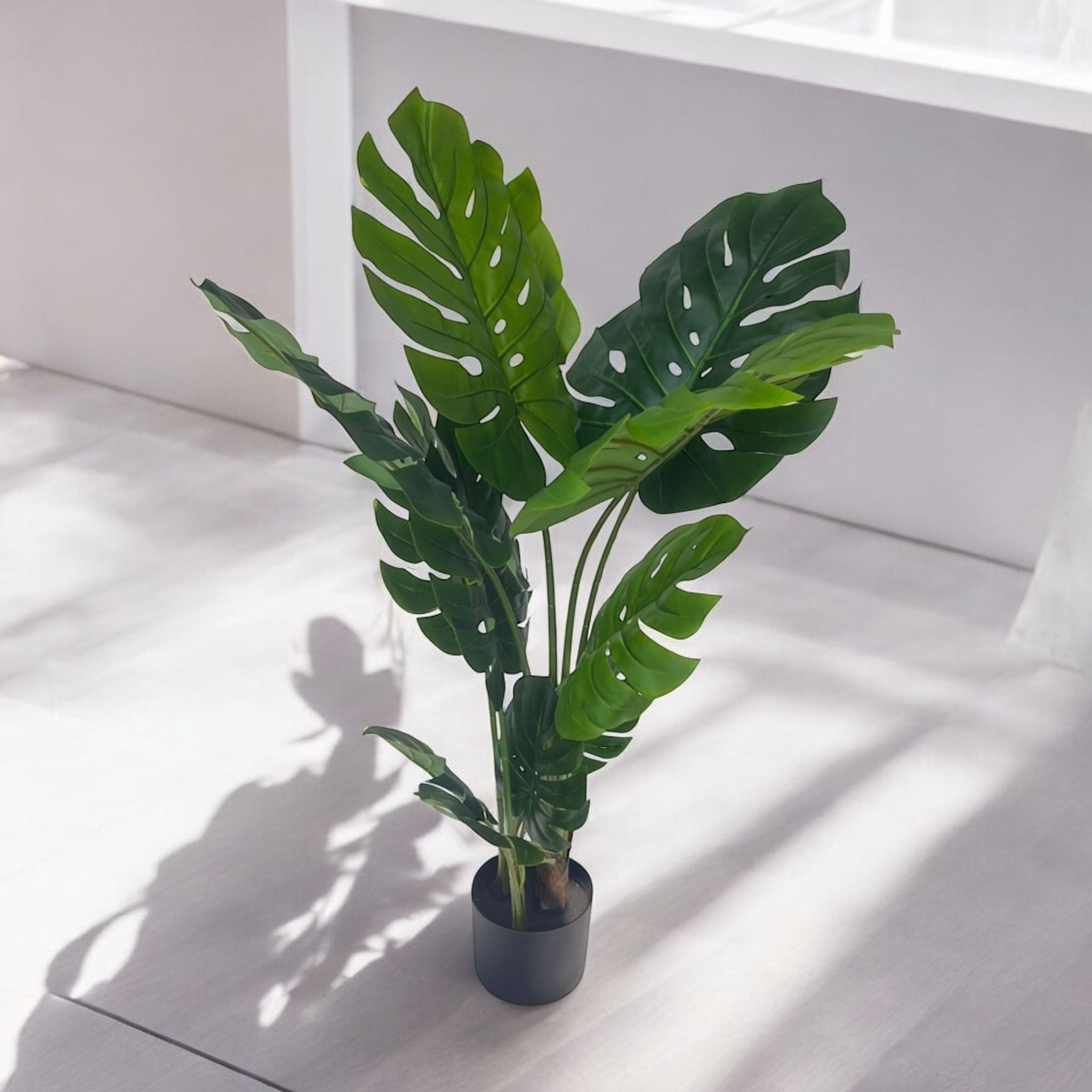 Monstera Plant 100cm x 11 leaves Artificial Home Office Garden Events Aplant598