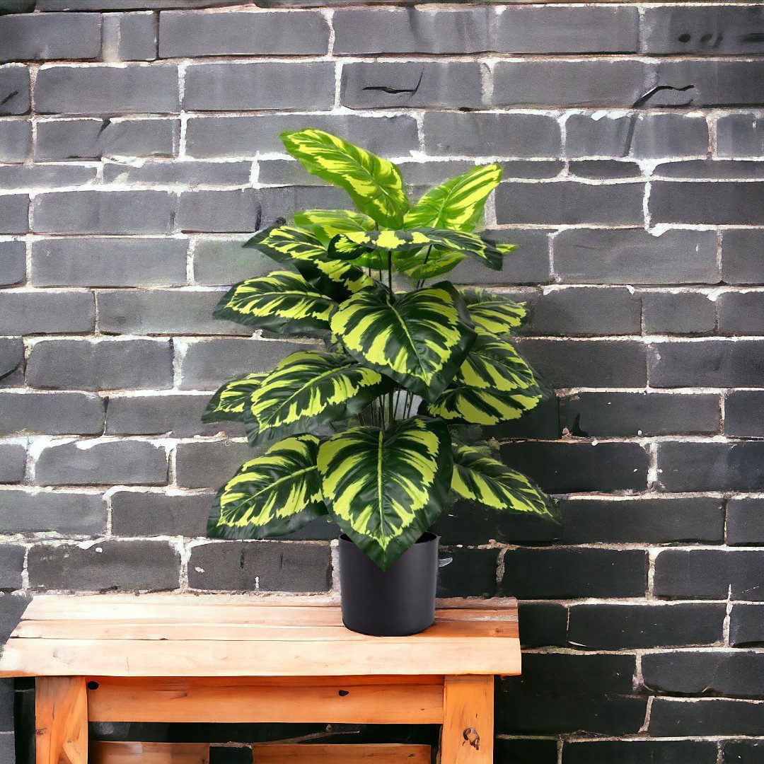 65cm Plant Peacock x 18 leaves artificial, home, deco Aplant604