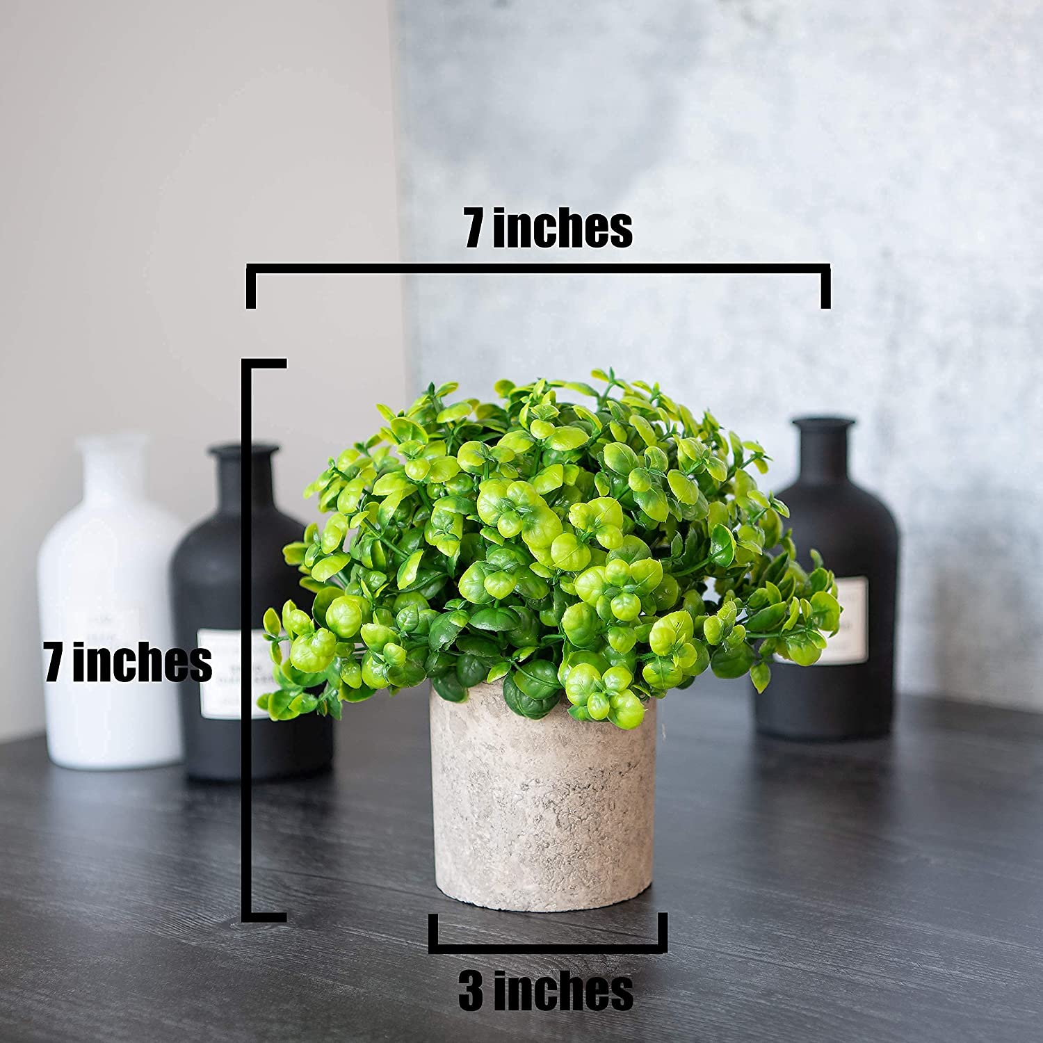 18cm Artificial Shrubs in Pot Home Office Deco Aplant608b2