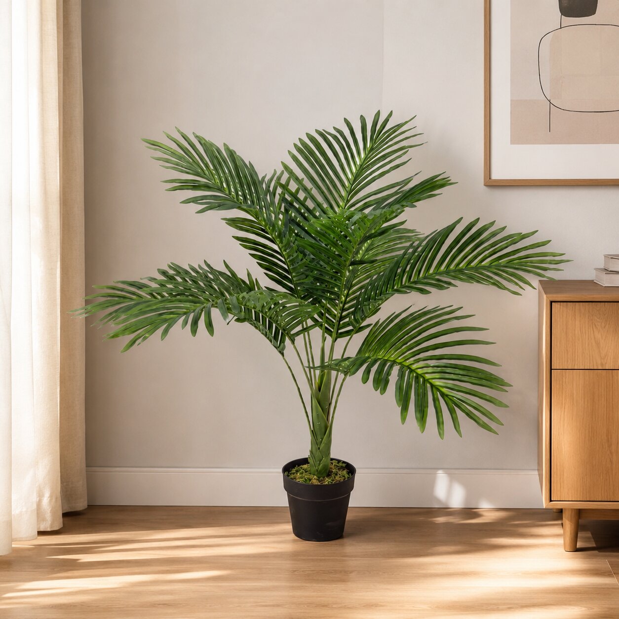 75cm Artificial Sago Palm Plant | Potted Faux Cycas Revoluta Bush