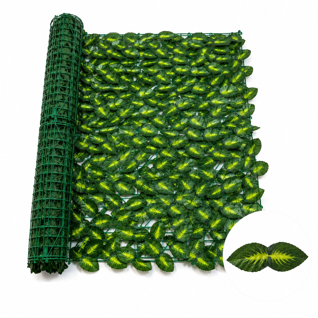 3m x 1m Artificial Leaf Privacy Fence Roll | Faux Ivy, Philodendron, Pothos, Grape Vine & Calathea Hedge Screen