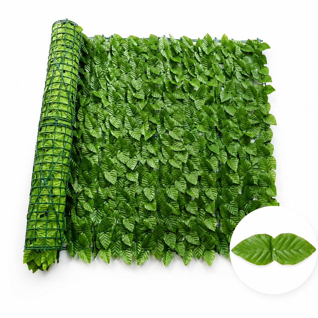 3m x 1m Artificial Leaf Privacy Fence Roll | Faux Ivy, Philodendron, Pothos, Grape Vine & Calathea Hedge Screen