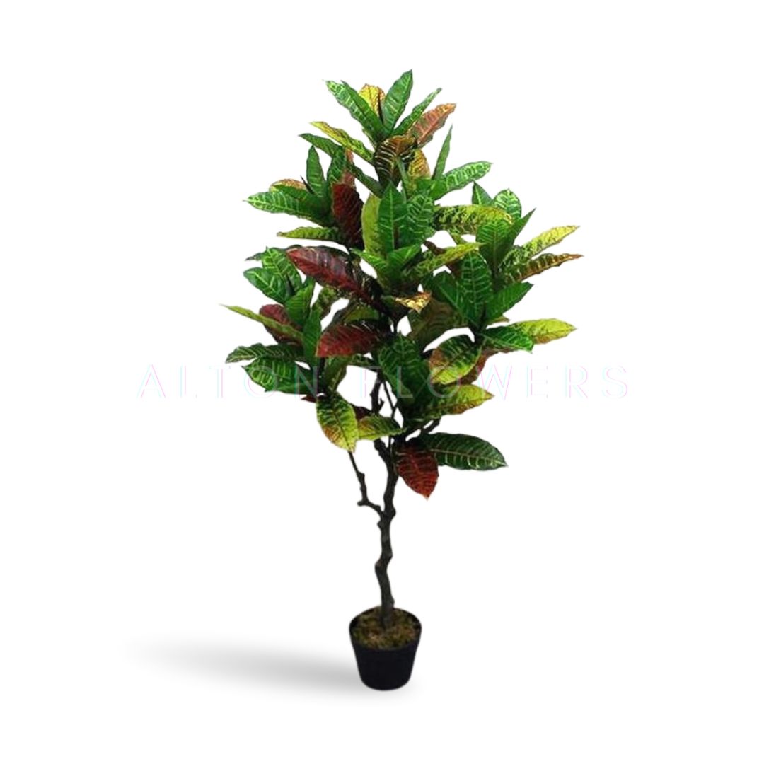 125cm Plant Artificial Codiaeum with Pot, home decor, gardening, events, balcony, decoration Aplant950