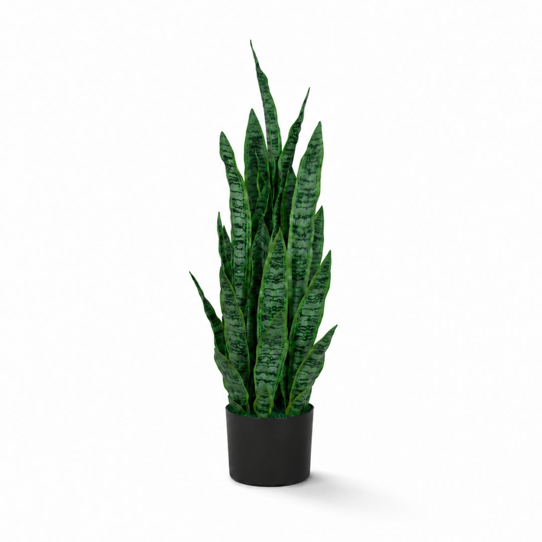 90cm Artificial Sansevieria Snake Plant – Potted Faux Indoor Plant