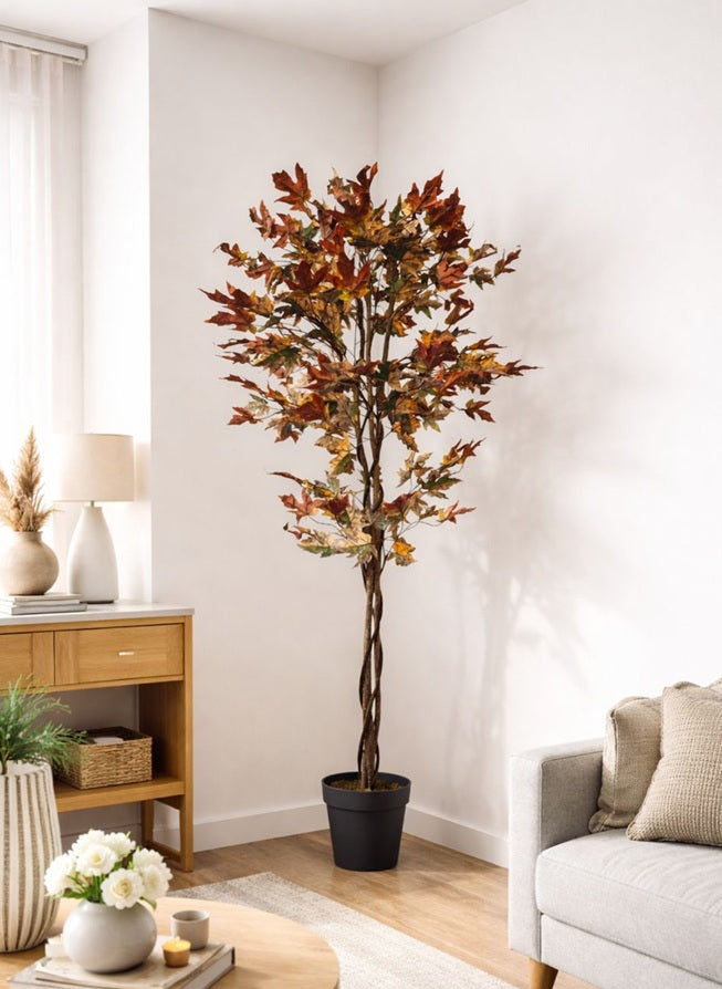 180cm Artificial Tree Red Maple, garden, home decor, event, season, office decor Aplant959