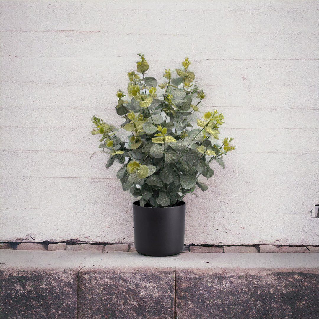 45cm Artificial Eucalyptus Bush Plant Faux Tree Aplant964 - Alton Flowers