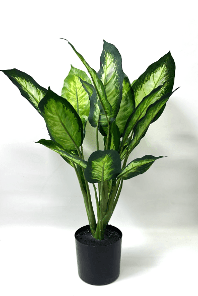 60cm Artificial Plant x3 stems in Black Plastic Pot, home decor, garden, event. Aplant968