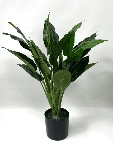 60cm Artificial Plant x3 stems in Black Plastic Pot, home decor, garden, event. Aplant968