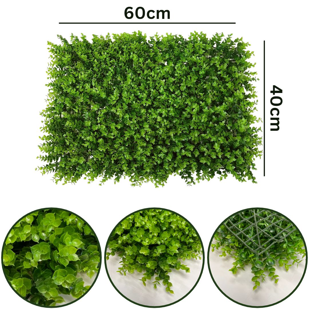 Artificial Grass Panel Mini Eucalyptus Plant Wall Vertical Garden Floors Homes Offices Events Aplant984