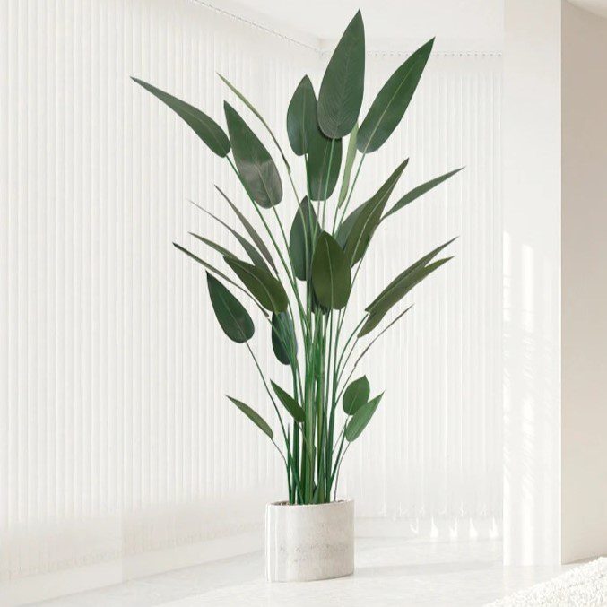 220cm Artificial Skybird Plant | Tall Faux Tropical Tree for Indoor Home & Office Decor Aplant988