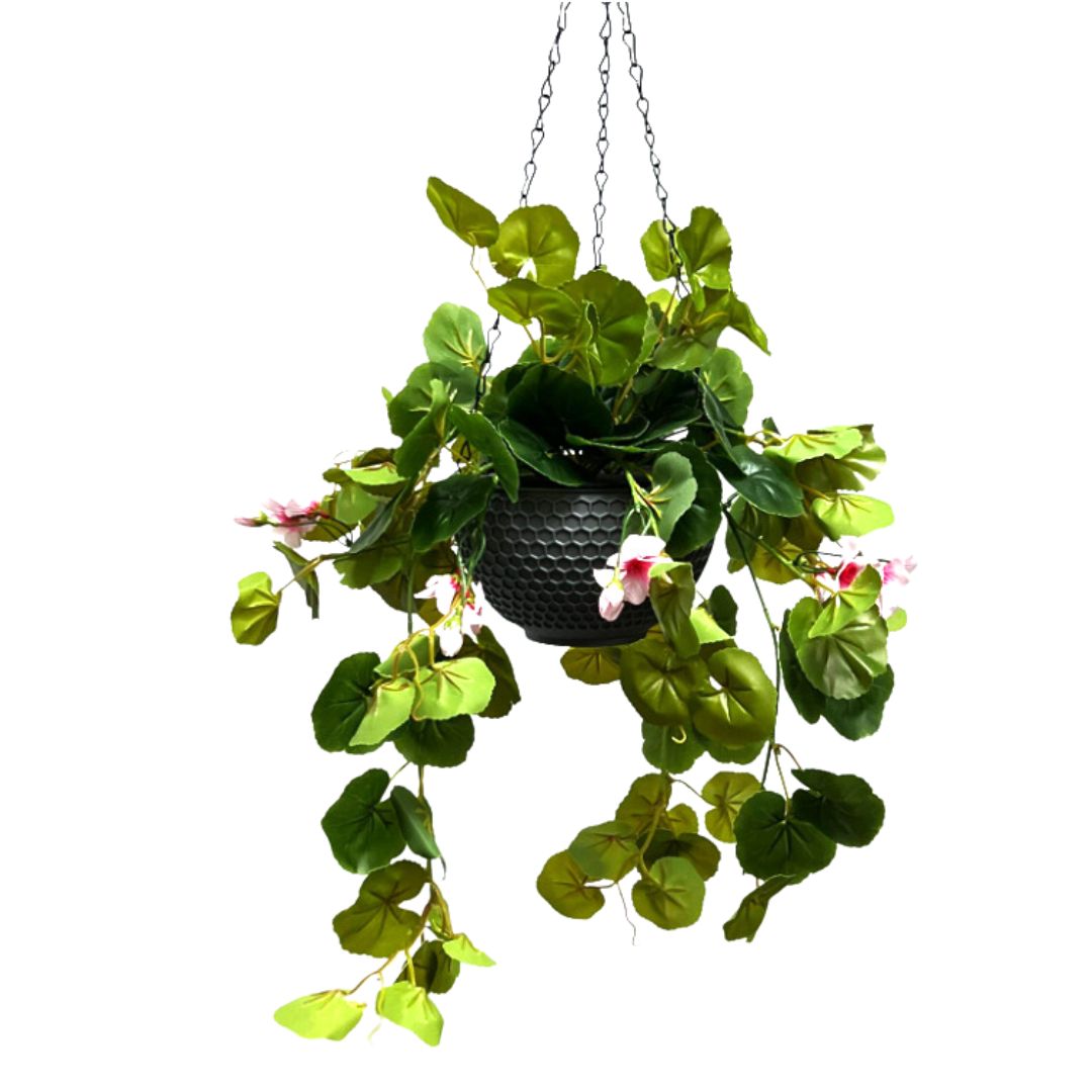 Artificial Plant Hanging with double layer plastic pot, home decor, events, garden Aplant991