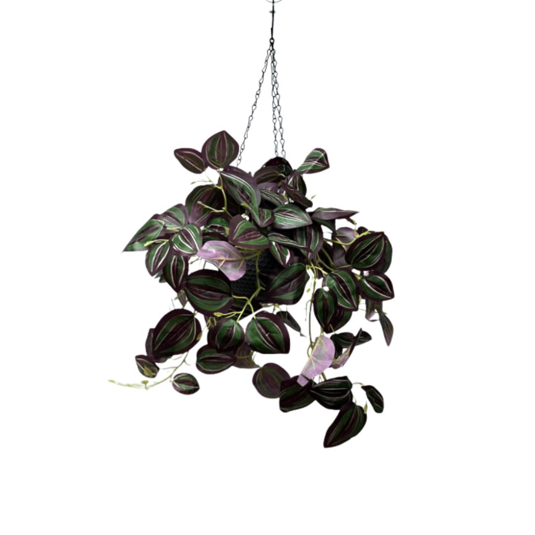 Artificial Plant Hanging with double layer plastic pot, home decor, events, garden Aplant992