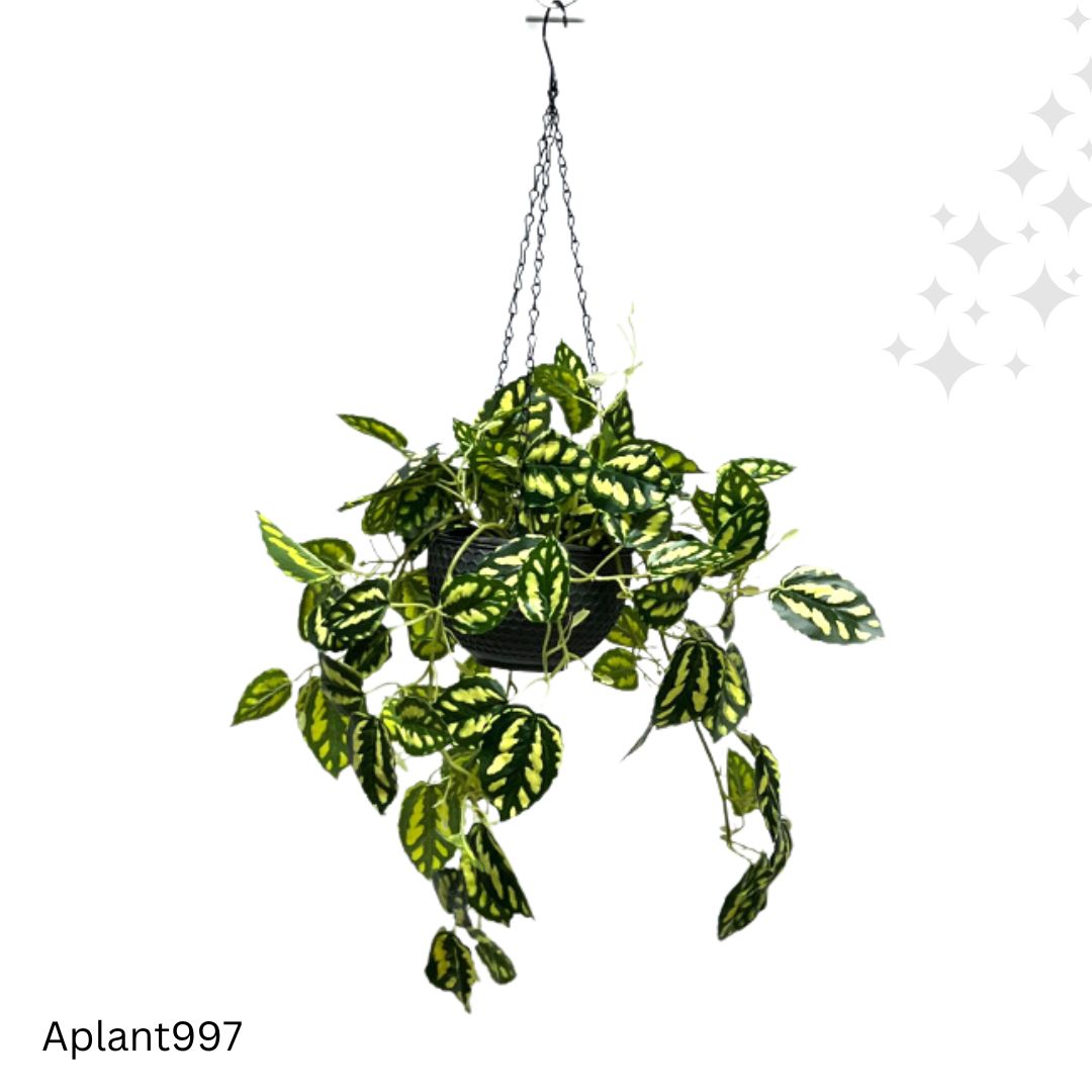 Artificial Plant Hanging with double layer plastic pot, home decor, events, garden Aplant997