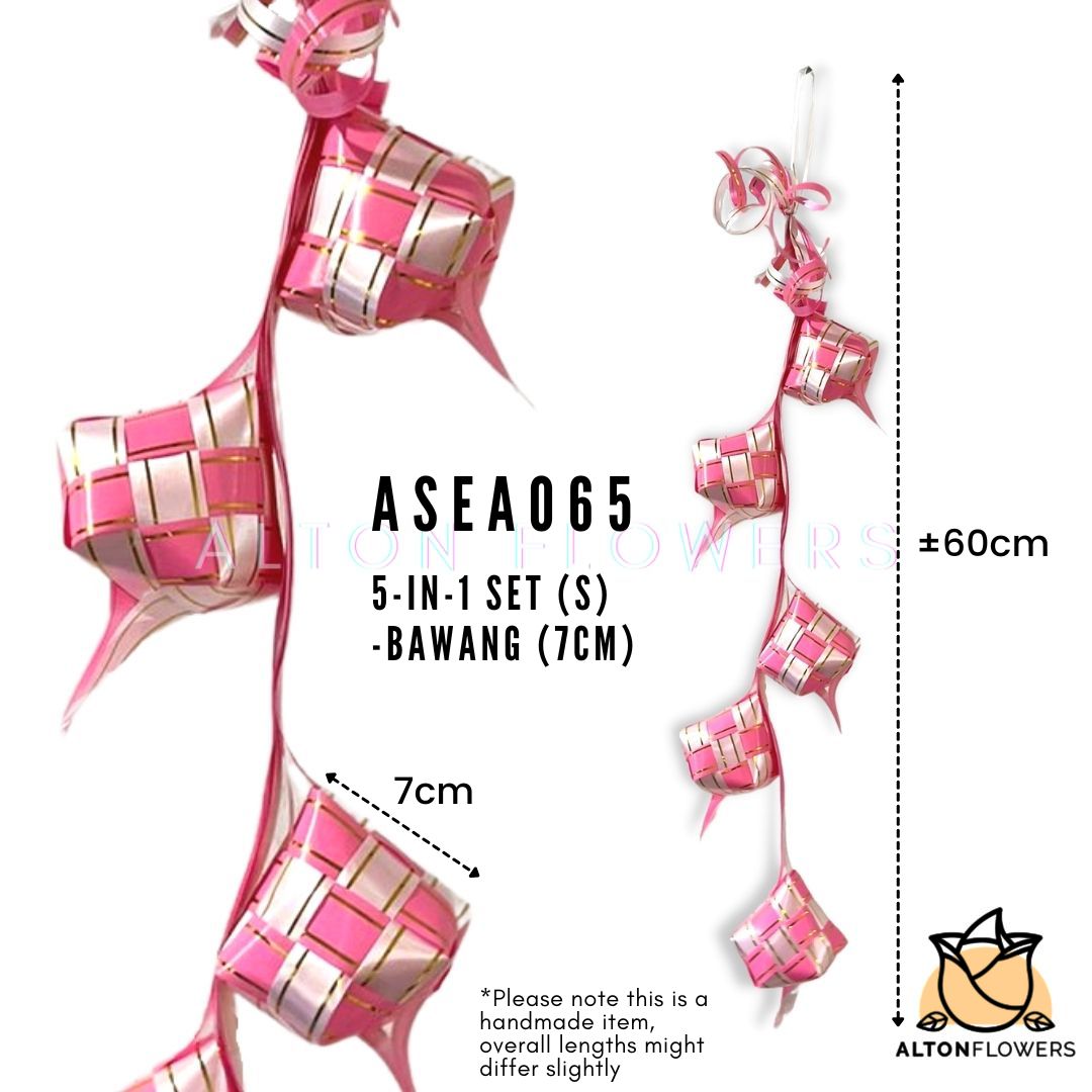 5-in-1 String Ketupats (Bawang) Hari Raya Decorations, Ramadan, ketupat, events Asea065