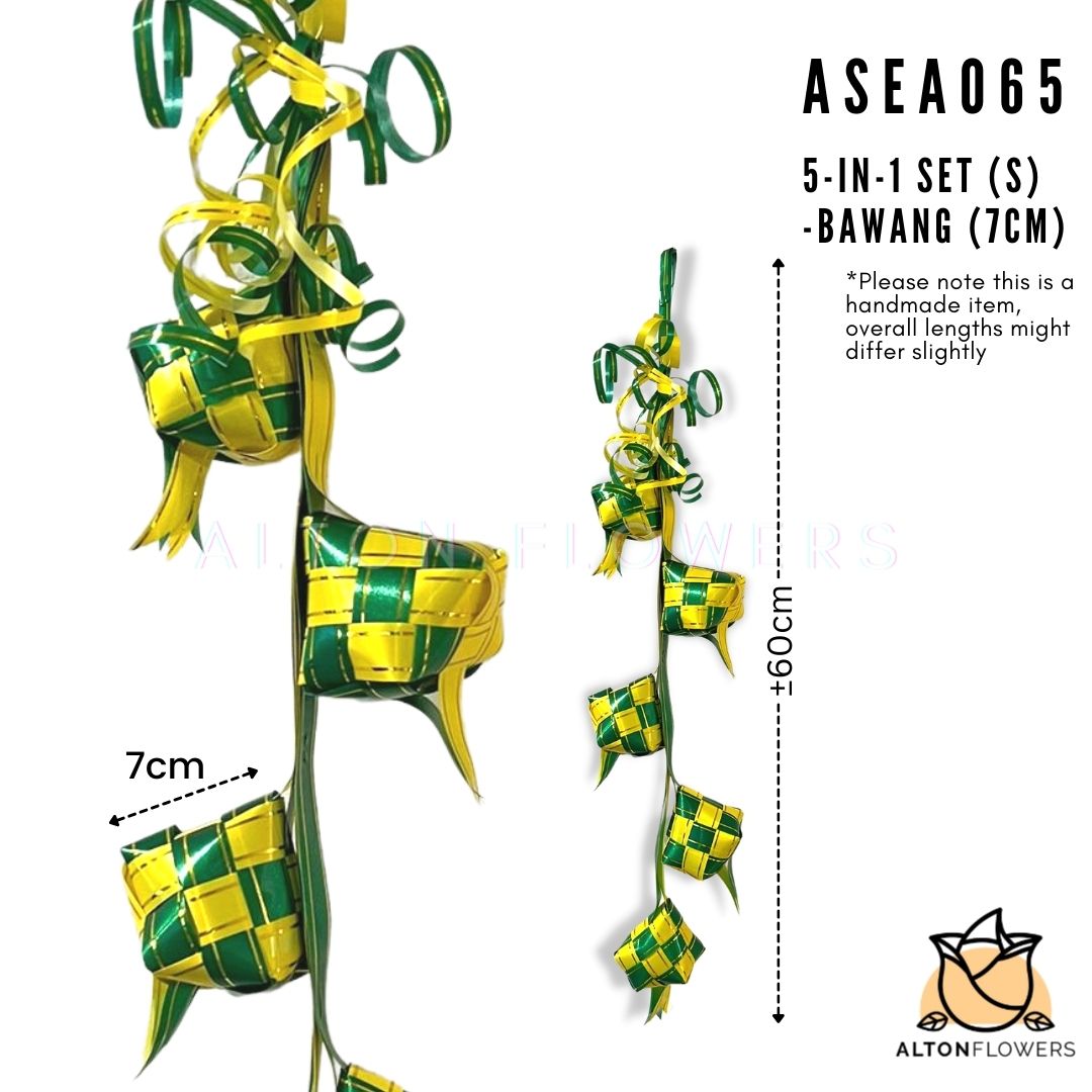 5-in-1 String Ketupats (Bawang) Hari Raya Decorations, Ramadan, ketupat, events Asea065