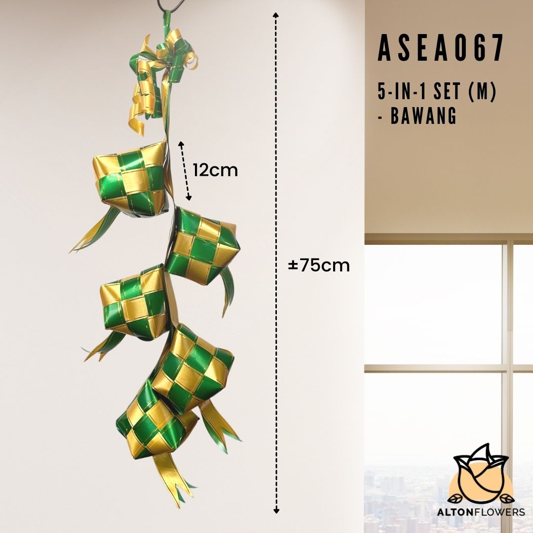 5-in-1 Medium Bawang Ketupat Hari Raya Decorations Ramadan Festive, season Asea067