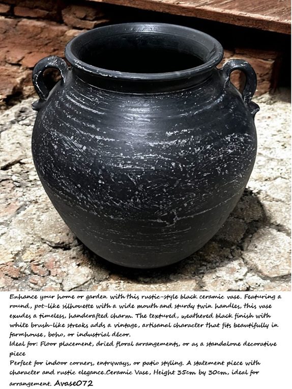 35cm Vase Ceramic -SELF COLLECTION ONLY- Avase072