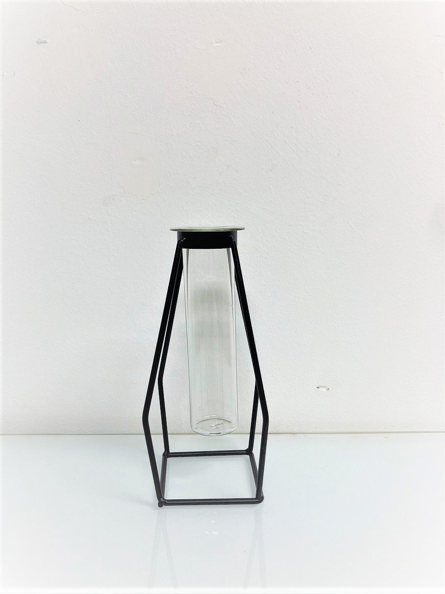 Flower Baby Breath's in a Glass Vase metal frame AAA409