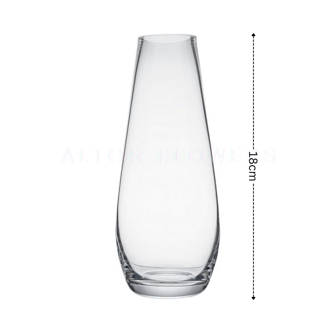 18cm Glass Vase for flowers, home decor, events Avase290