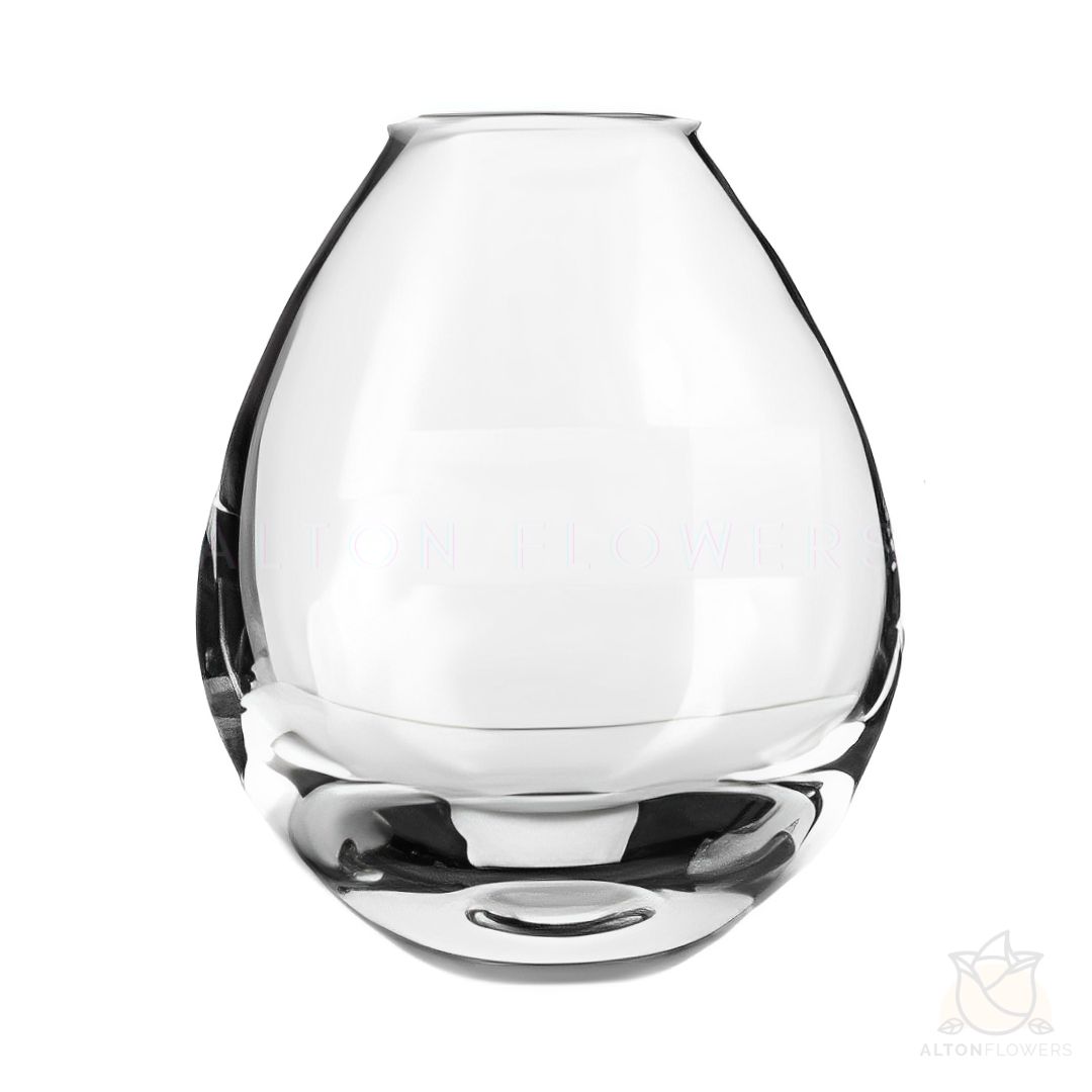 16cm Egg Shaped Glass Vase for flowers, home decor, events Avase292