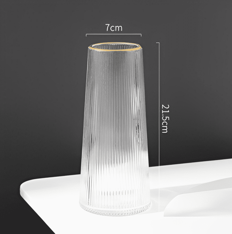 21.5cm Premium Nordic Home Decor Glass Flower Vase, Indoor Decoration, Home Decoration, Minimalist Avase310