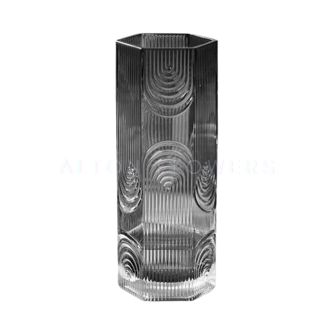 30cm Premium Nordic Tinted Glass Flower Vase, Indoor Decoration, Home Decoration, Minimalist Avase312