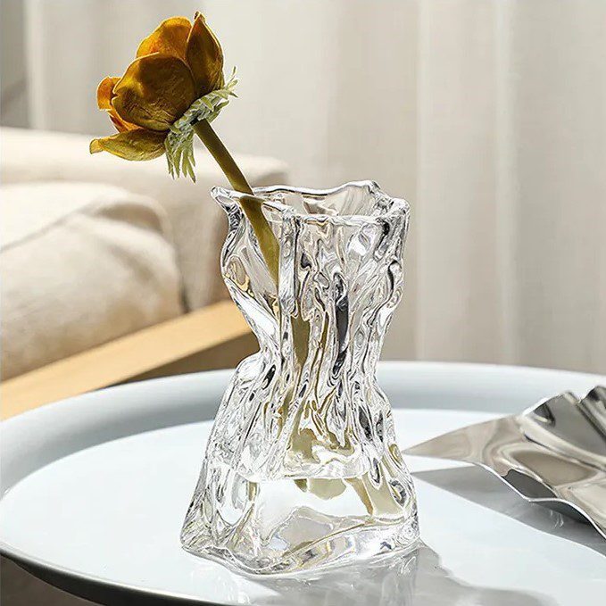 15cm Premium Nordic Home Decor Glass Flower Vase, Indoor Decoration, Home Decoration, Minimalist Avase314