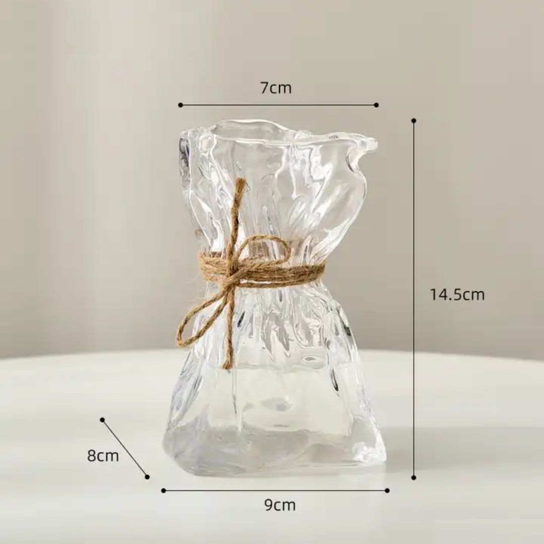 15cm Premium Nordic Home Decor Glass Flower Vase, Indoor Decoration, Home Decoration, Minimalist Avase314