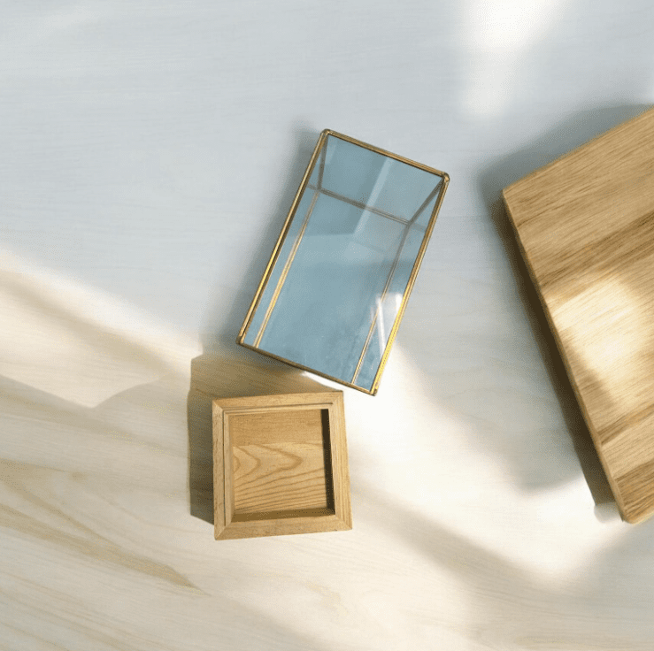 Glass box for flowers & etc., wedding, events, engagement. Avase347