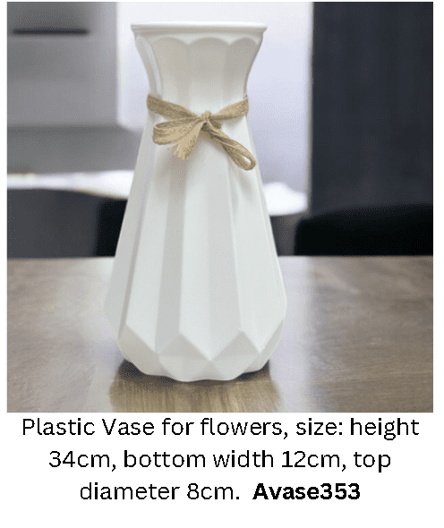 Vases Plastic for plants, flowers, home decor, events Avase353